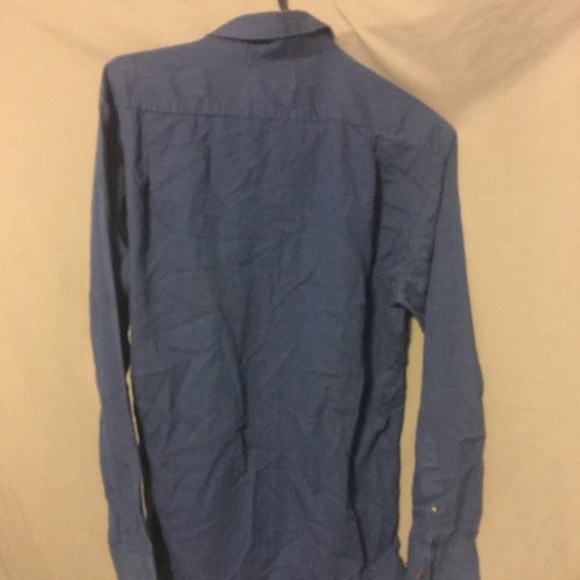 Navy Blue Button Down by George - Picture 3 of 3